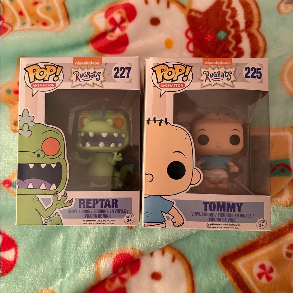 Funko Pop! Animation Rugrats Reptar and Tommy Figures